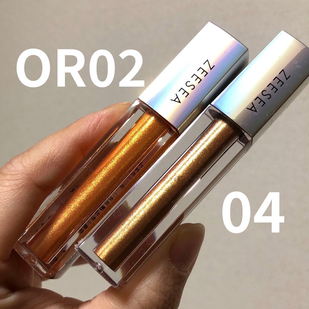 リキッド グリッター シャドウ/rom&nd/グリッターを使ったクチコミ(4枚目)