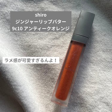 ジンジャーリップバター 9C10 アンティークオレンジ(ニュアンスタイプ)/SHIRO/リップグロスを使ったクチコミ（1枚目）