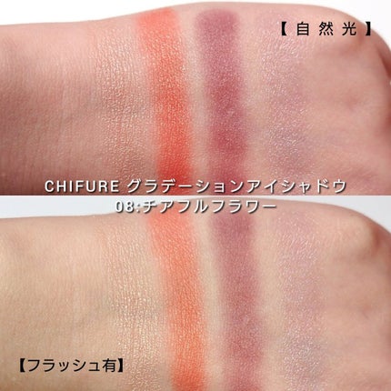 グラデーション アイシャドウ/ちふれ/アイシャドウパレットを使ったクチコミ(5枚目)