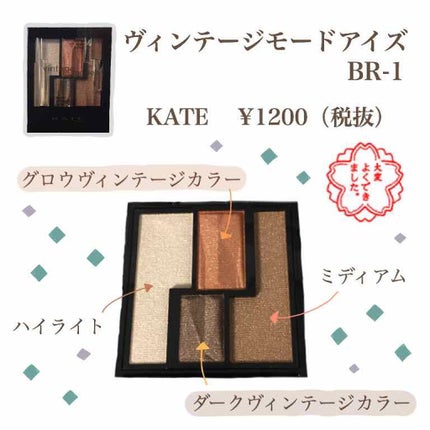 ヴィンテージモードアイズ/KATE/アイシャドウパレットを使ったクチコミ(2枚目)