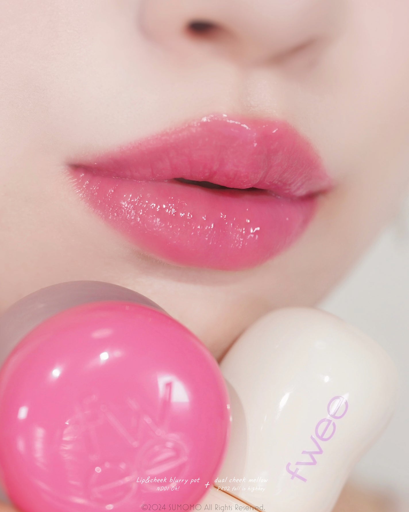 リップアンドチーク ブラーリープリンポット/fwee/口紅を使ったクチコミ(5枚目)