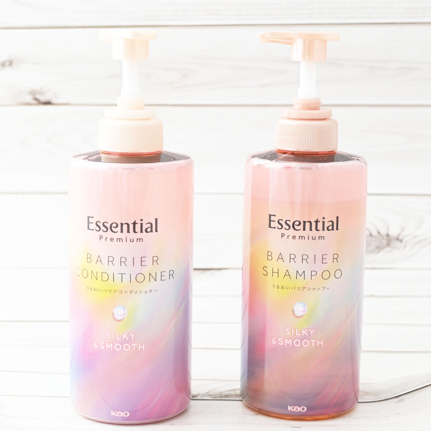 エッセンシャルプレミアム バリアシャンプー・コンディショナー シルキー&スムース/エッセンシャル/市販シャンプーを使ったクチコミ(1枚目)