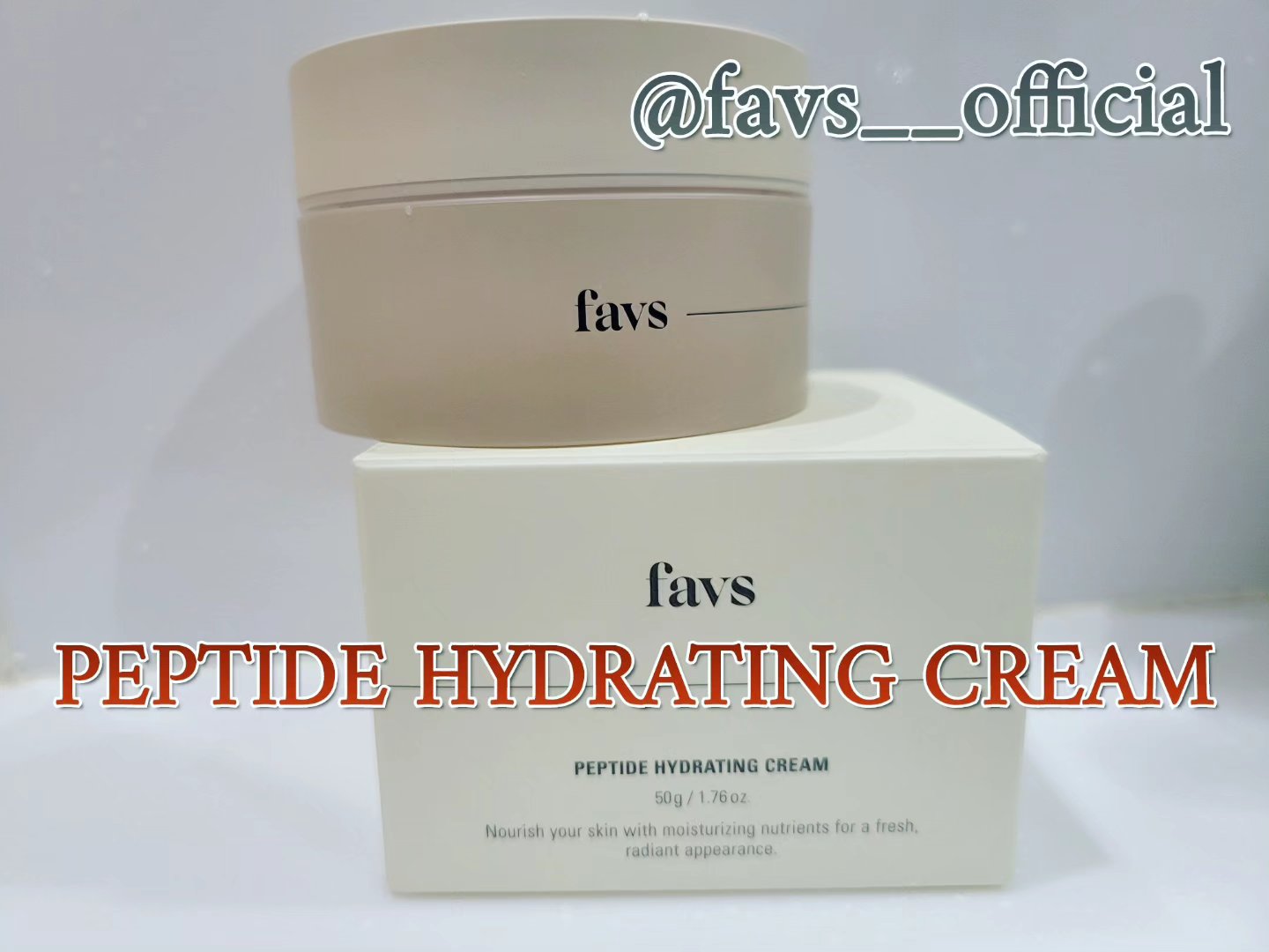 ペプチドハイドレーティングクリーム/favs/フェイスクリームを使ったクチコミ（1枚目）