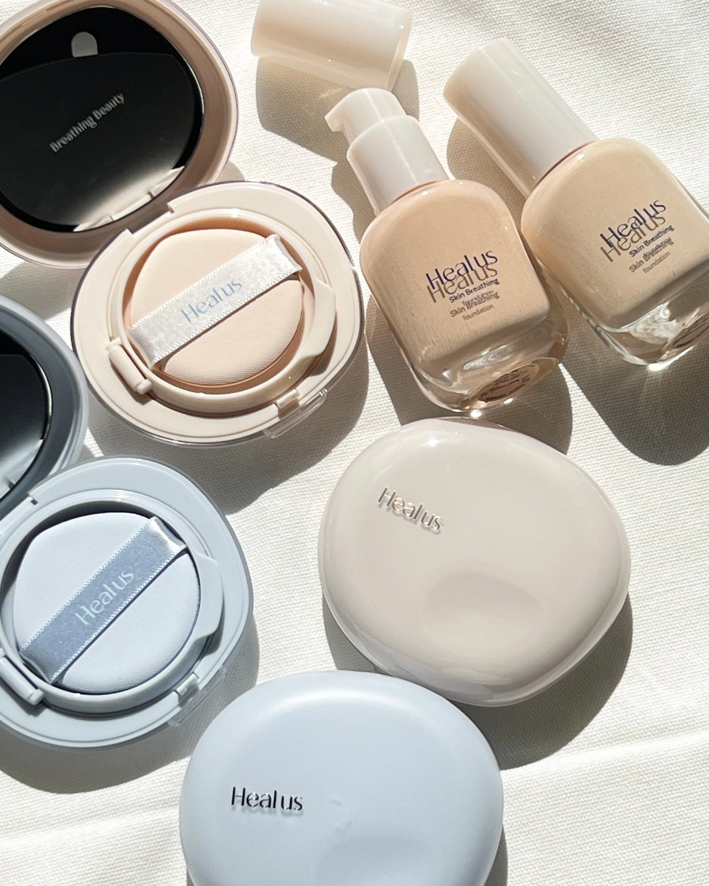 ブリージンググロークッション/Healus/クッションファンデーションを使ったクチコミ(2枚目)