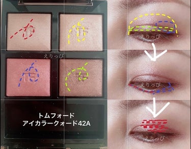 ♡えりっぴ♡ on LIPS 「TomFordBeautyアイカラークォード42Aヘイズィセン..」（2枚目）