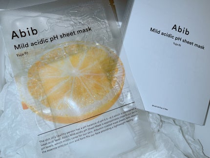 弱酸性pHシートマスク 柚子フィット/Abib /シートマスク・パックを使ったクチコミ(2枚目)