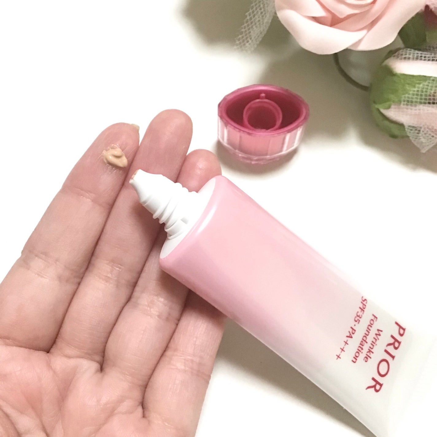 薬用 リンクル美コルセットファンデーション/プリオール/クリーム・エマルジョンファンデーションを使ったクチコミ(6枚目)