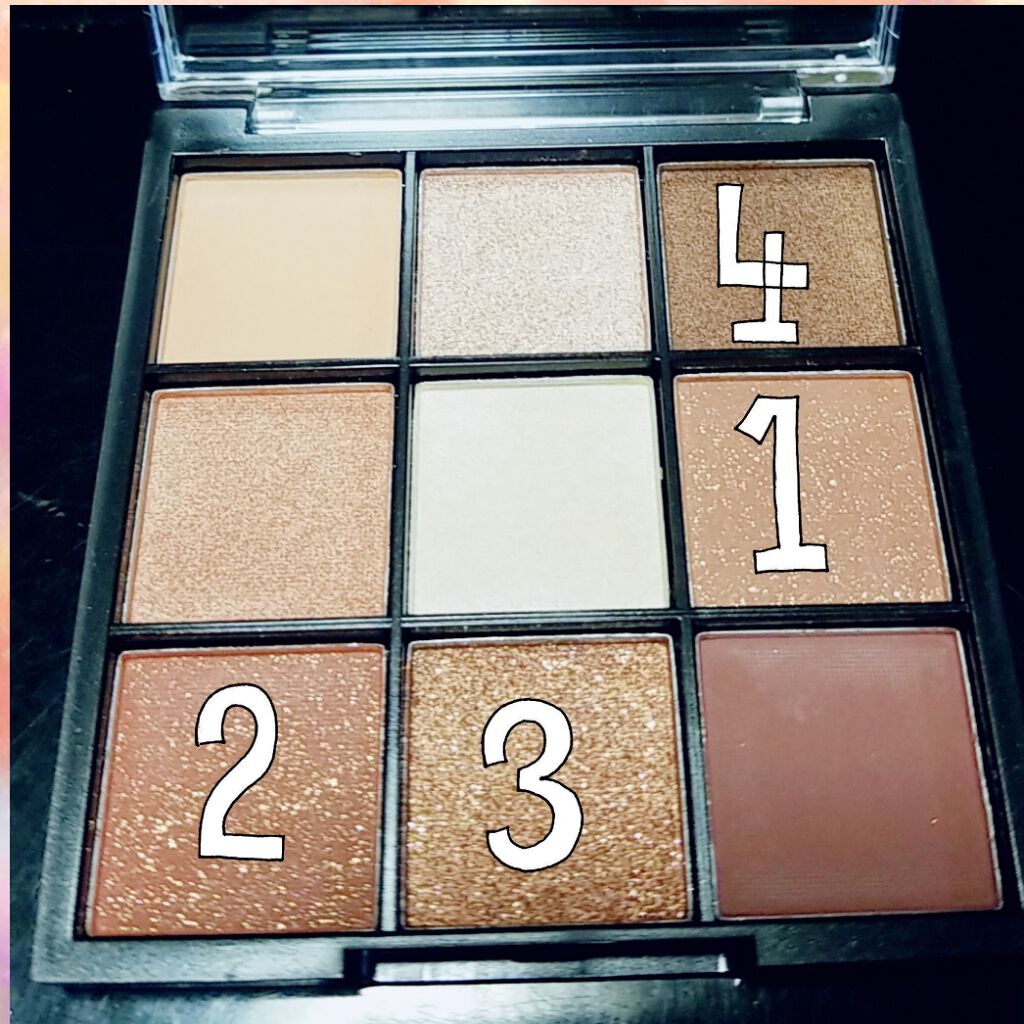 UR GLAM　BLOOMING EYE COLOR PALETTE/U R GLAM/アイシャドウパレットを使ったクチコミ（2枚目）