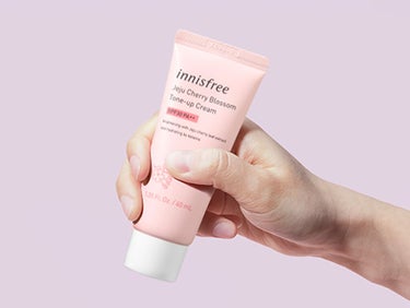 チェリーブロッサム トーンアップ クリーム UV/innisfree/フェイスクリームを使ったクチコミ（1枚目）