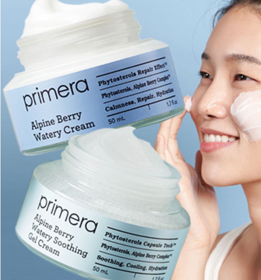 アルパインベリーウォータージェルクリーム/primera/フェイスクリームを使ったクチコミ（1枚目）