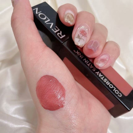 カラーステイ サテン インク/REVLON/口紅を使ったクチコミ(4枚目)