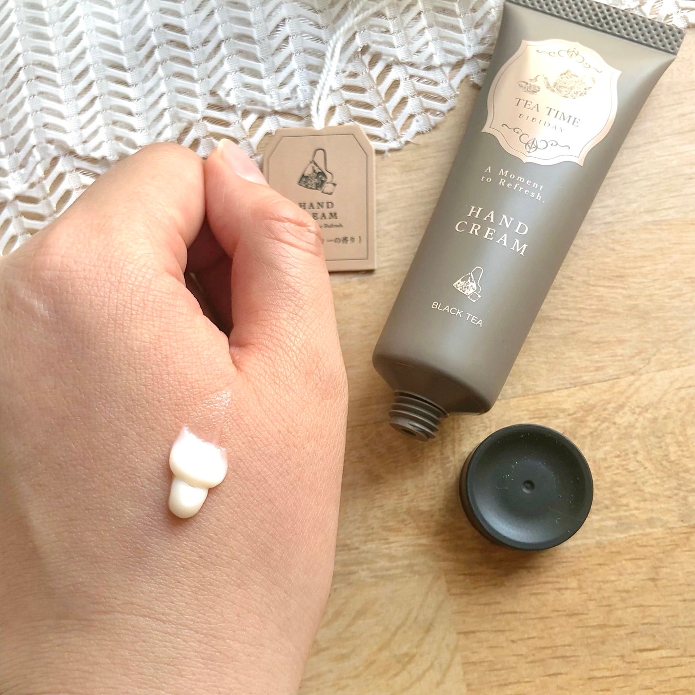 ティータイム ハンドクリーム ブラックティーの香り/BIBIDAY/ハンドクリームを使ったクチコミ(3枚目)