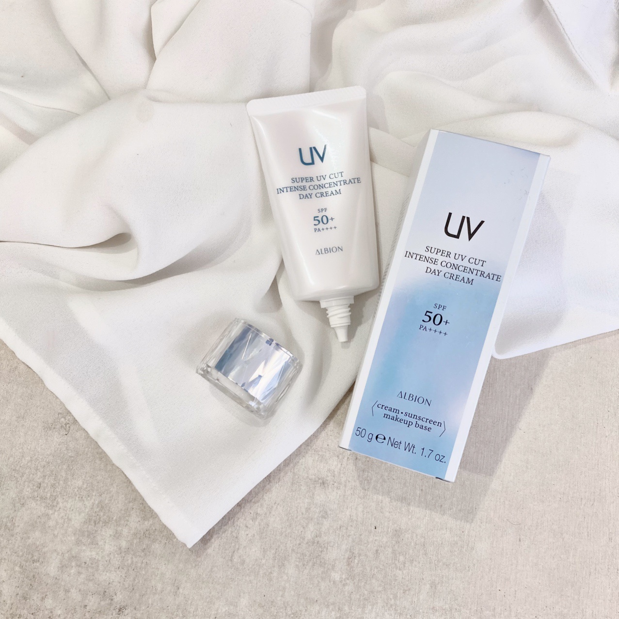 スーパー UV カット インテンスコンセントレート デイクリーム/ALBION/日焼け止めクリームを使ったクチコミ（1枚目）