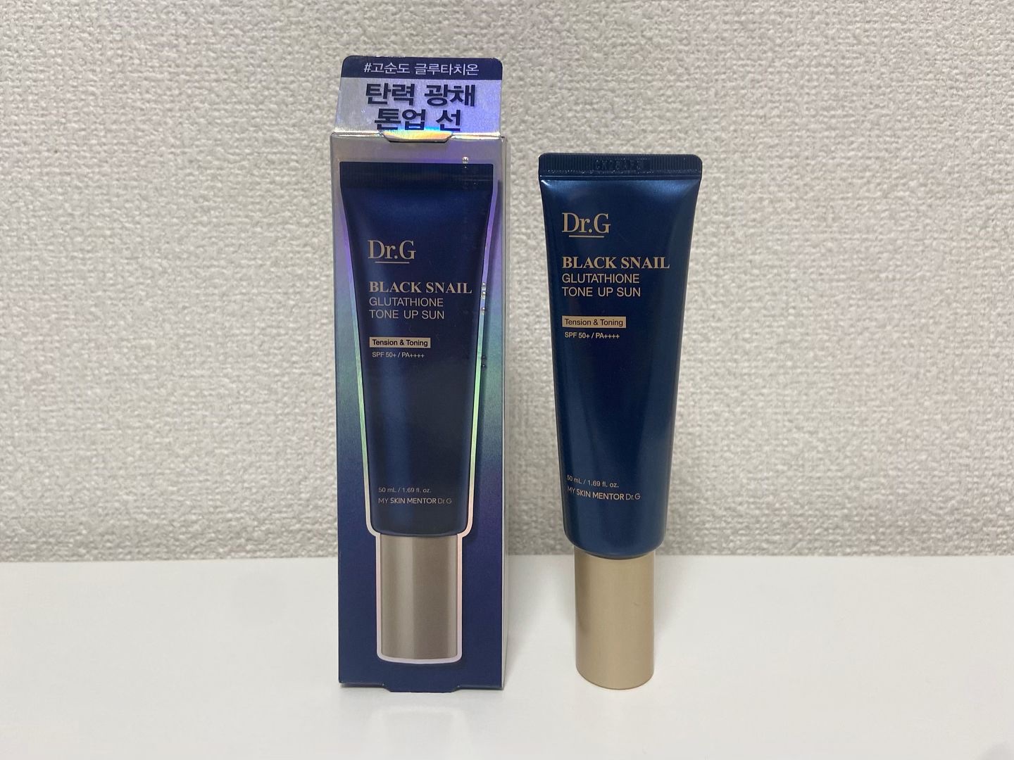 ブラックスネイルグルタチオントーンアップサン/Dr.G/日焼け止めクリームを使ったクチコミ（1枚目）