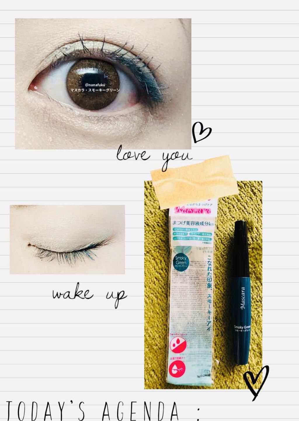 カラーマスカラD ブルー/DAISO/マスカラを使ったクチコミ（1枚目）