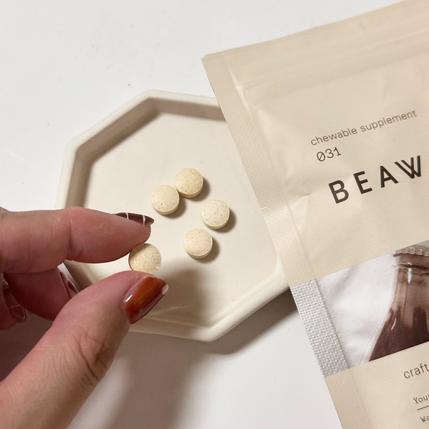 チュアブルサプリメント 031/BEAW./健康サプリメントを使ったクチコミ（2枚目）