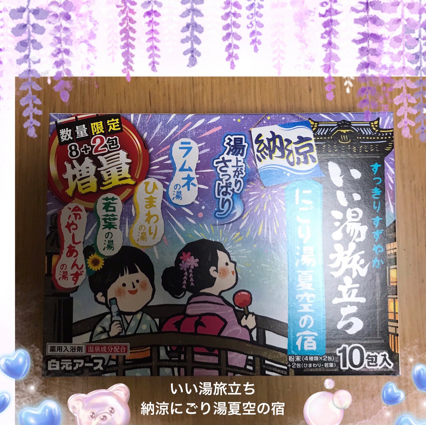 いい湯旅立ち 納涼にごり湯夏空の宿/白元アース/炭酸系入浴剤を使ったクチコミ(1枚目)