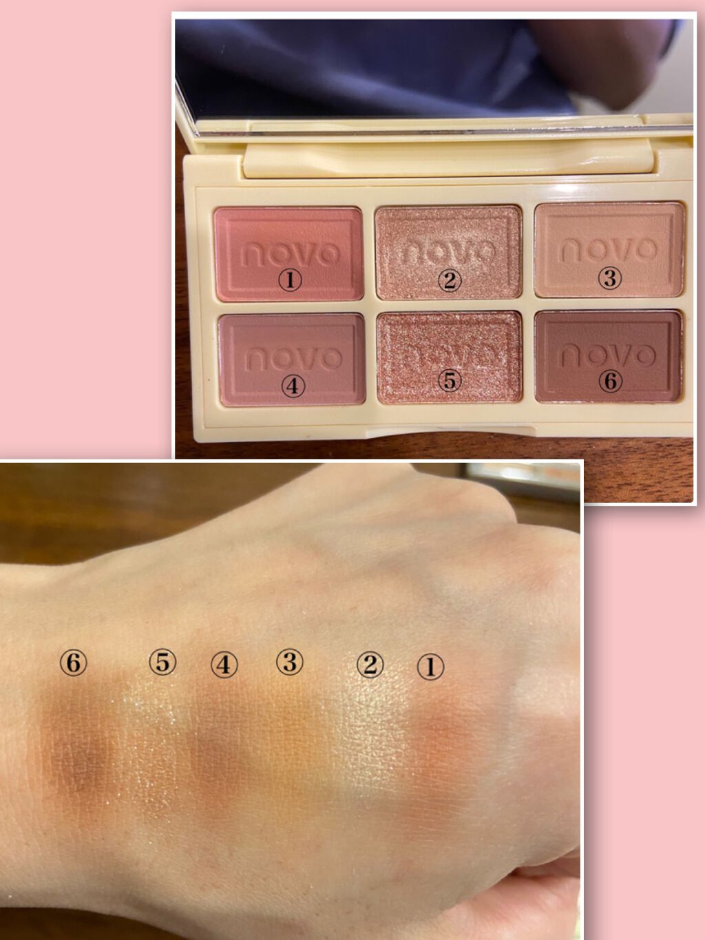 アイシャドウ パレット 8カラー/NOVO/アイシャドウパレットを使ったクチコミ(10枚目)