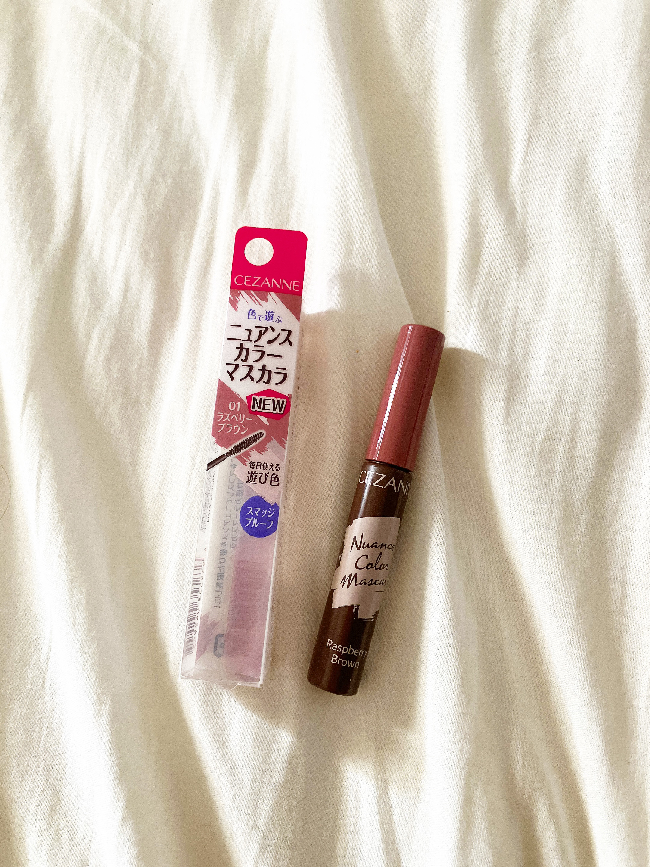 ニュアンスカラーマスカラ 01 ラズベリーブラウン/CEZANNE/マスカラを使ったクチコミ（1枚目）