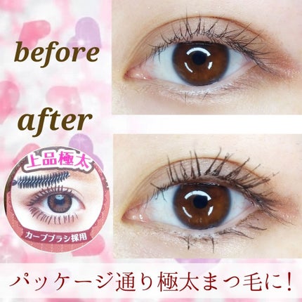 ゴクブトマスカラ/キャンメイク/マスカラを使ったクチコミ(3枚目)