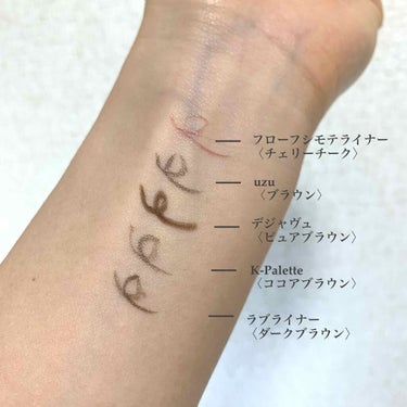 1DAY TATTOO プロキャスト ザ・アイライナー 03 ココアブラウン/K-パレット/リキッドアイライナーを使ったクチコミ（2枚目）