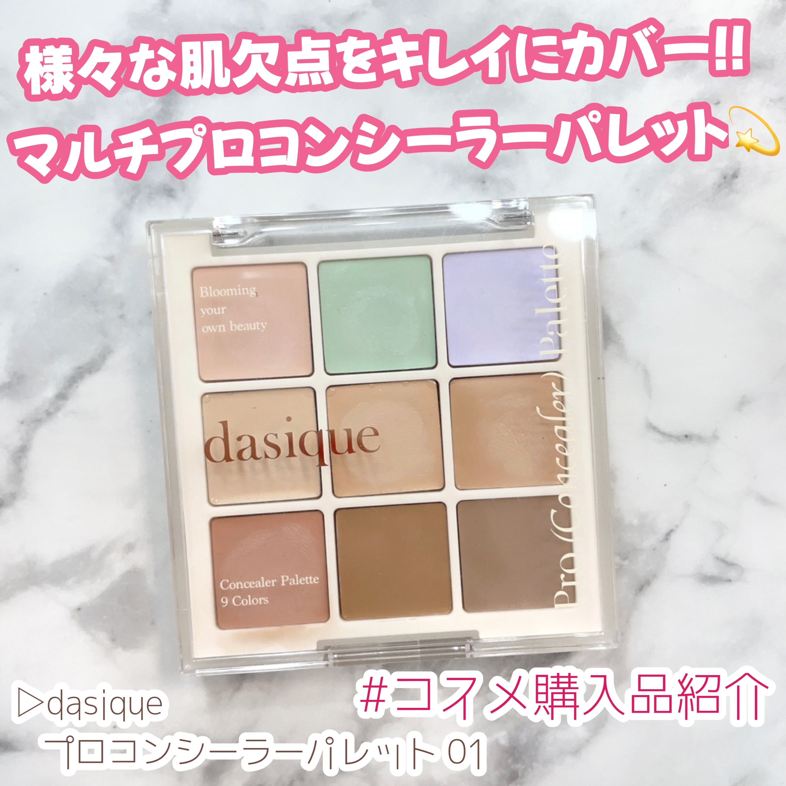 プロコンシーラーパレット/dasique/パレットコンシーラーを使ったクチコミ（1枚目）