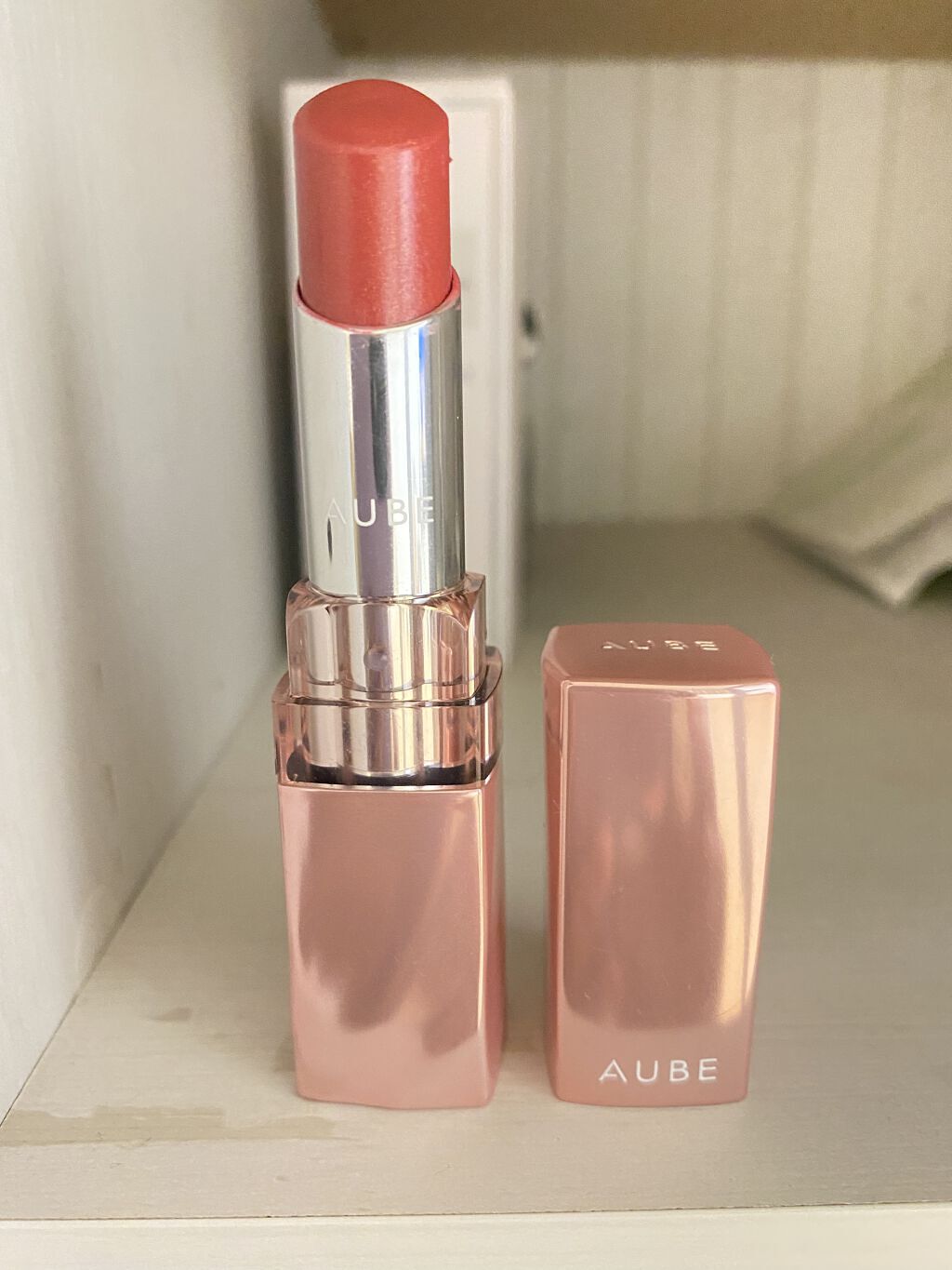 なめらか質感ひと塗りルージュ/AUBE/口紅を使ったクチコミ（1枚目）