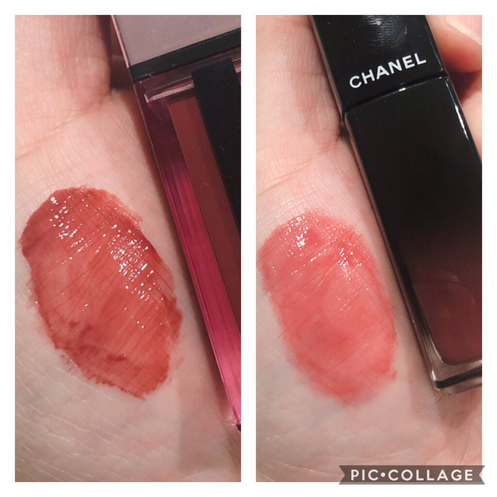 ルージュ ピュールクチュール ヴェルニ ウォーターグロウ/YVES SAINT LAURENT BEAUTE/口紅を使ったクチコミ（3枚目）