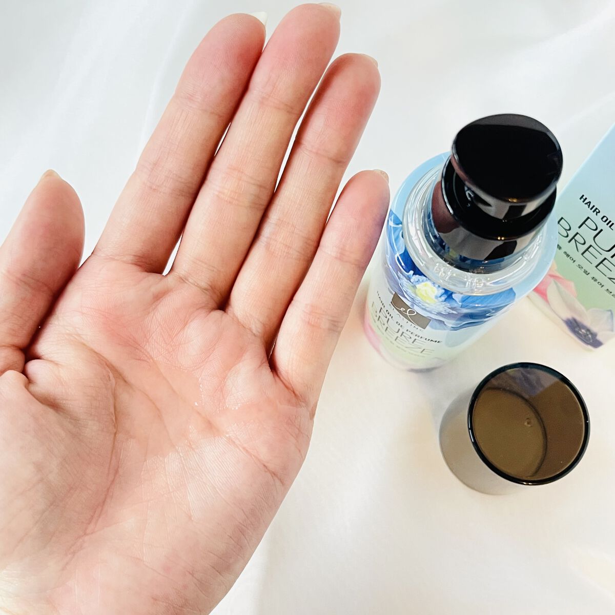 ヘアオイル ピュアブリーズ/エラスチン/その他スタイリングを使ったクチコミ（3枚目）