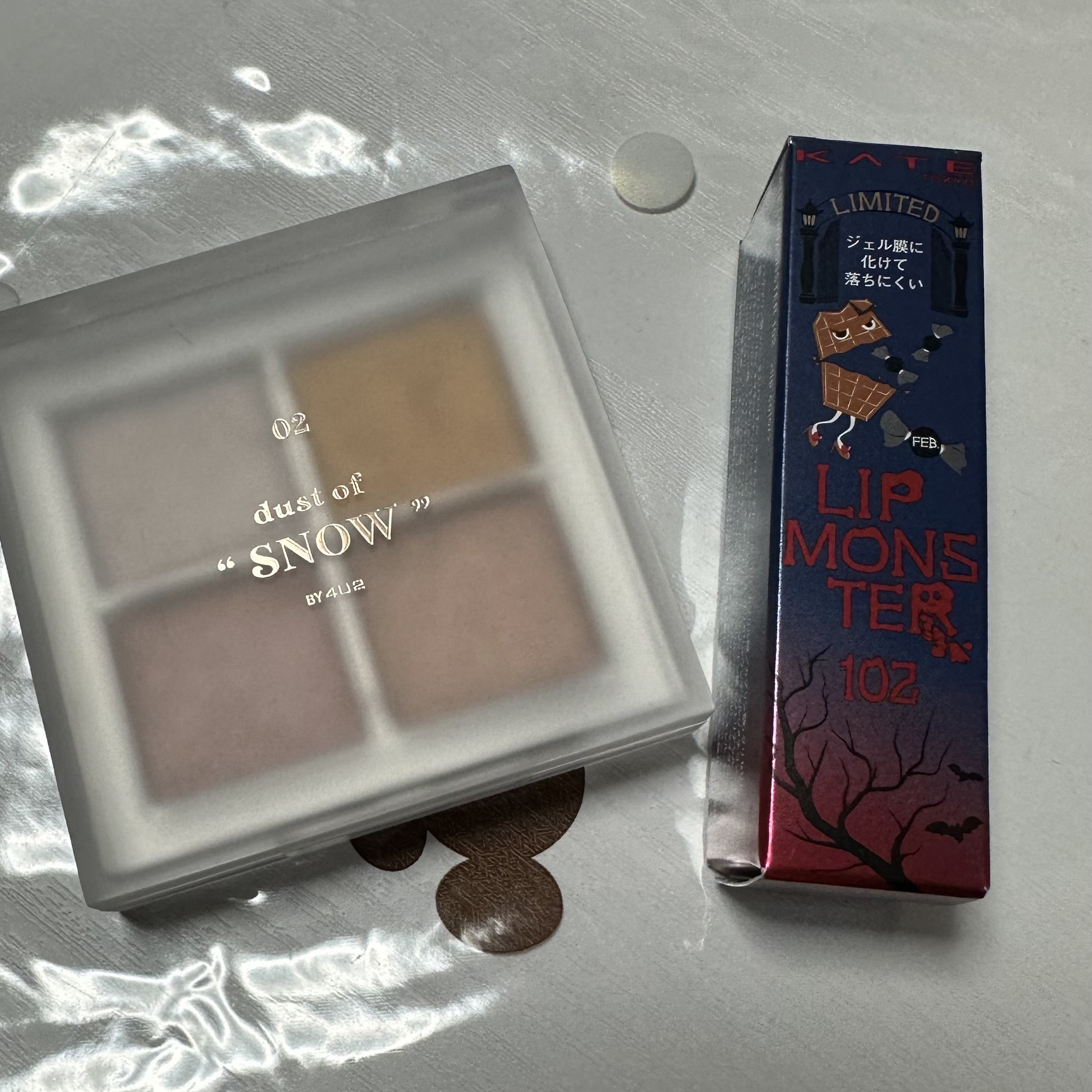 アイシャドウパレット 02 ダストオブスノー/4U2/アイシャドウパレットを使ったクチコミ（1枚目）