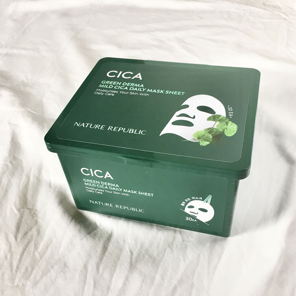 グリーンダーマCICA デイリーシートマスク/ネイチャーリパブリック/シートマスク・パックを使ったクチコミ（2枚目）