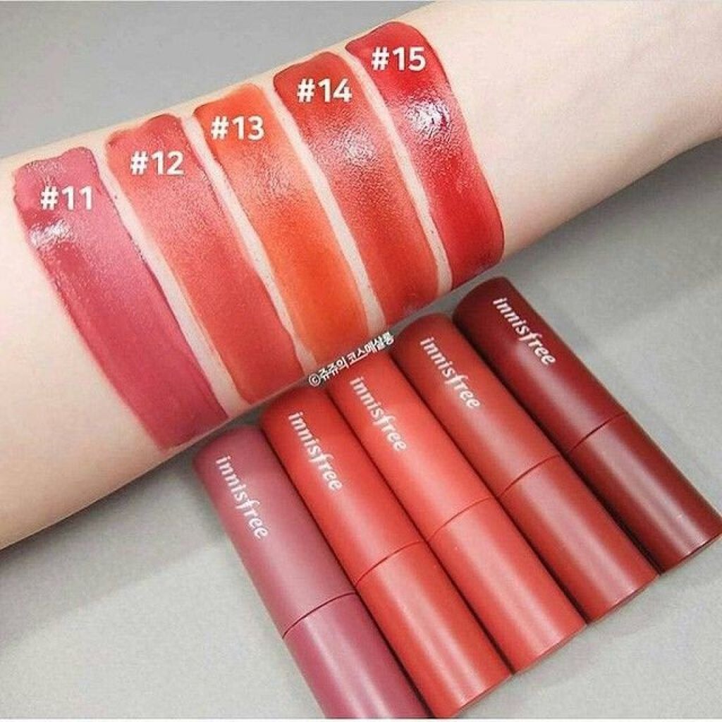 ビビッドコットン インクティント/innisfree/口紅を使ったクチコミ(2枚目)