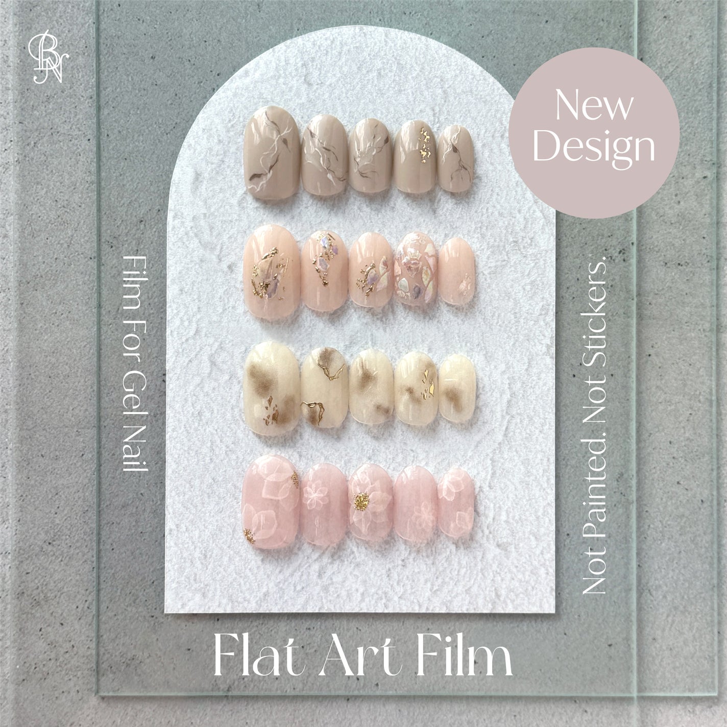 Mimits Flat Art Film フラットアートフィルム/ビー・エヌ/ネイルシールを使ったクチコミ(1枚目)