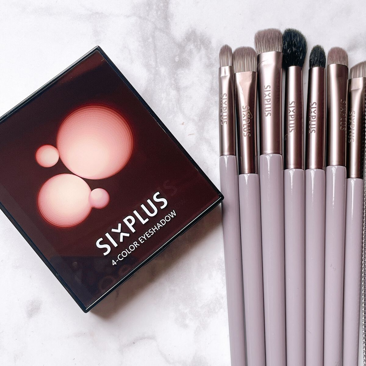 SIXPLUS 4色アイシャドウ #03サンセットブラウン/SIXPLUS/アイシャドウパレットを使ったクチコミ（3枚目）