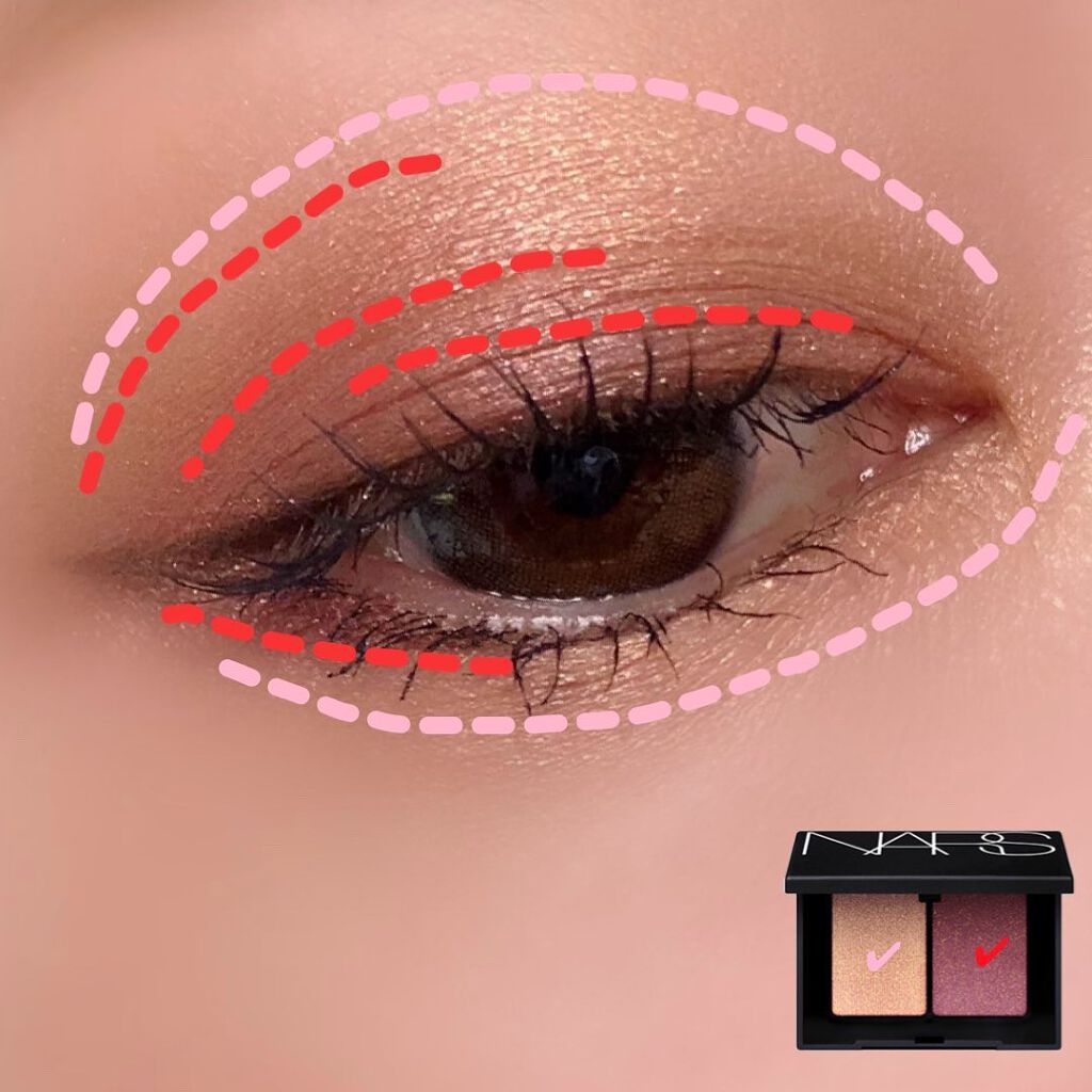 デュオアイシャドー/NARS/アイシャドウパレットを使ったクチコミ(2枚目)