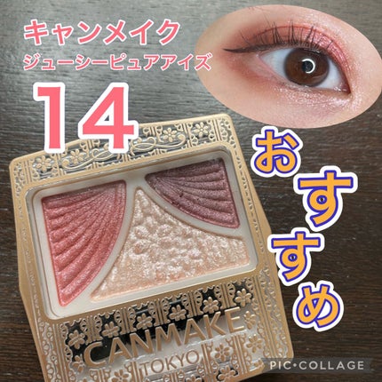 ジューシーピュアアイズ/キャンメイク/アイシャドウパレットを使ったクチコミ(1枚目)