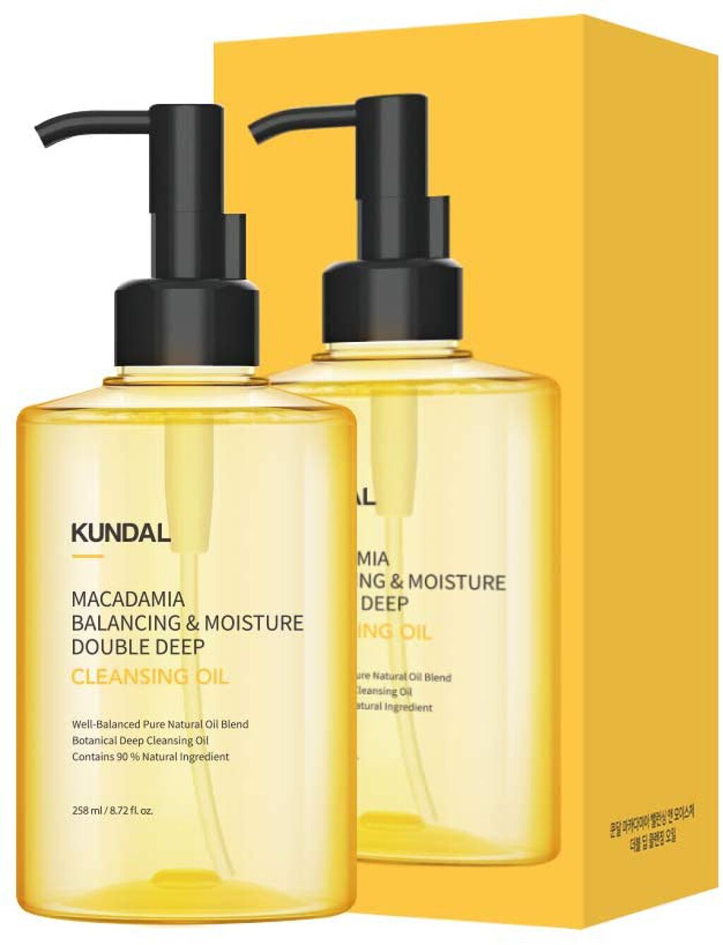 KUNDAL マカデミアバランシング&モイスチャーダブルディープクレンジングオイル