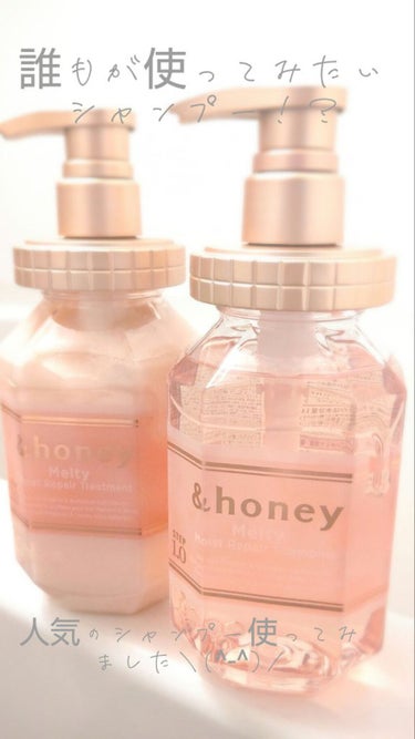 &honey Melty モイストリペア シャンプー1.0／モイストリペア ヘアトリートメント2.0/&honey/シャンプー・コンディショナーを使ったクチコミ（1枚目）