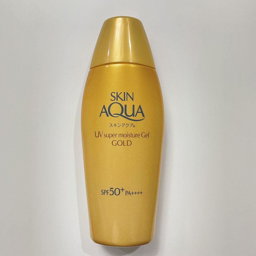 スーパーモイスチャージェルゴールド/スキンアクア/日焼け止めジェルを使ったクチコミ（1枚目）