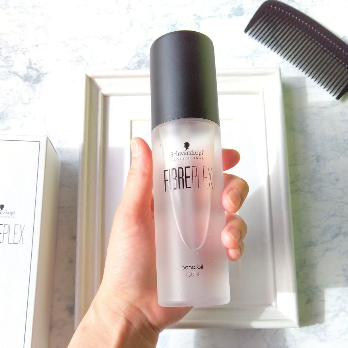 ファイバープレックス ボンドオイル/シュワルツコフ プロフェッショナル/ヘアオイルを使ったクチコミ(3枚目)