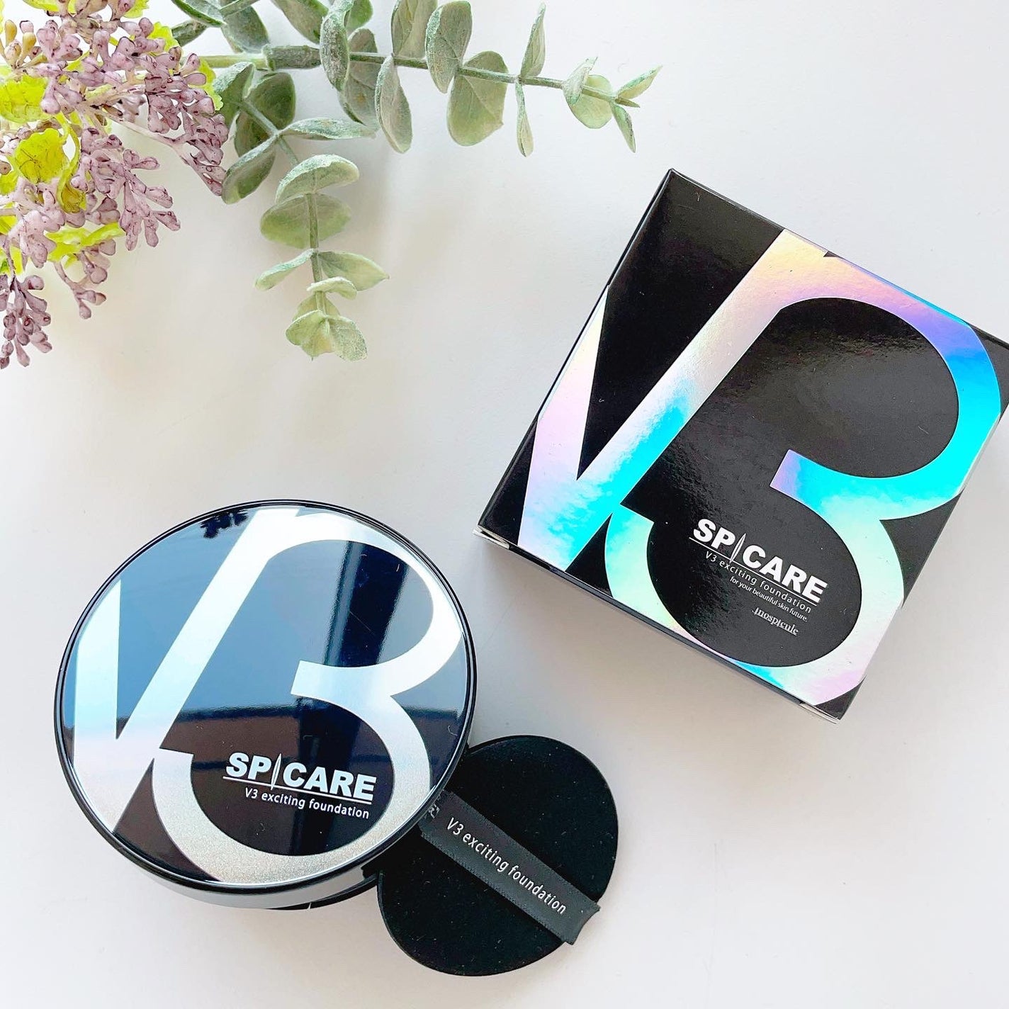 V3 エキサイティングファンデーション/SPICARE/クッションファンデーションを使ったクチコミ(1枚目)