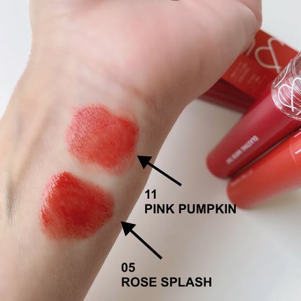 ジューシーラスティングティント/rom&nd/リップティントを使ったクチコミ(4枚目)