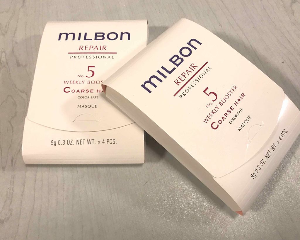 No.4 ウィークリーブースター Coarse hair/ミルボン/洗い流すヘアトリートメントを使ったクチコミ(1枚目)