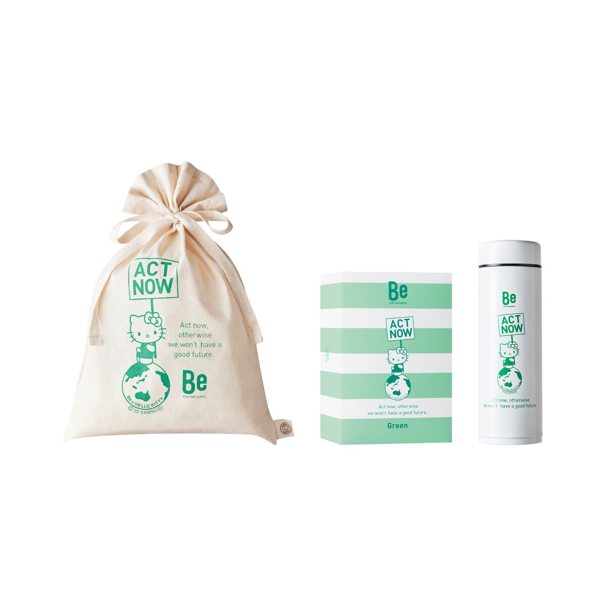 Be Be × ハローキティ CB グリーンセット