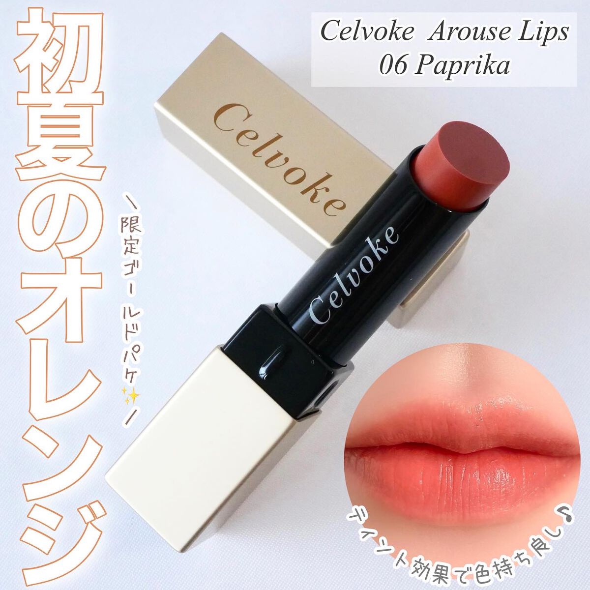 セルヴォーク アラウズ リップス 06 パプリカ/Celvoke/口紅を使ったクチコミ（1枚目）