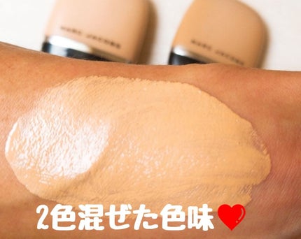 SHAMELESS YOUTHFUL-LOOK 24-H FOUNDATION/MARC JACOBS/リキッドファンデーションを使ったクチコミ(4枚目)