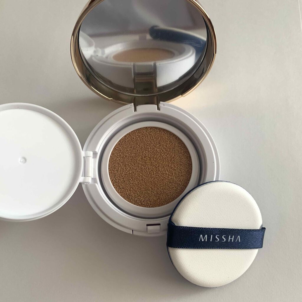 M クッション ファンデーション(モイスチャー)/MISSHA/クッションファンデーションを使ったクチコミ(2枚目)