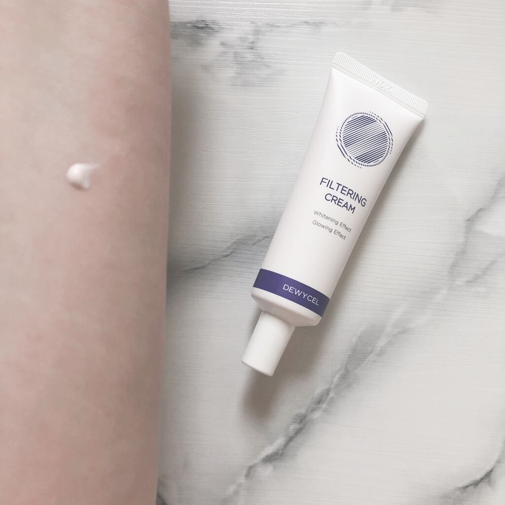 フィルタリングクリーム/DEWYCEL/日焼け止めクリームを使ったクチコミ（2枚目）