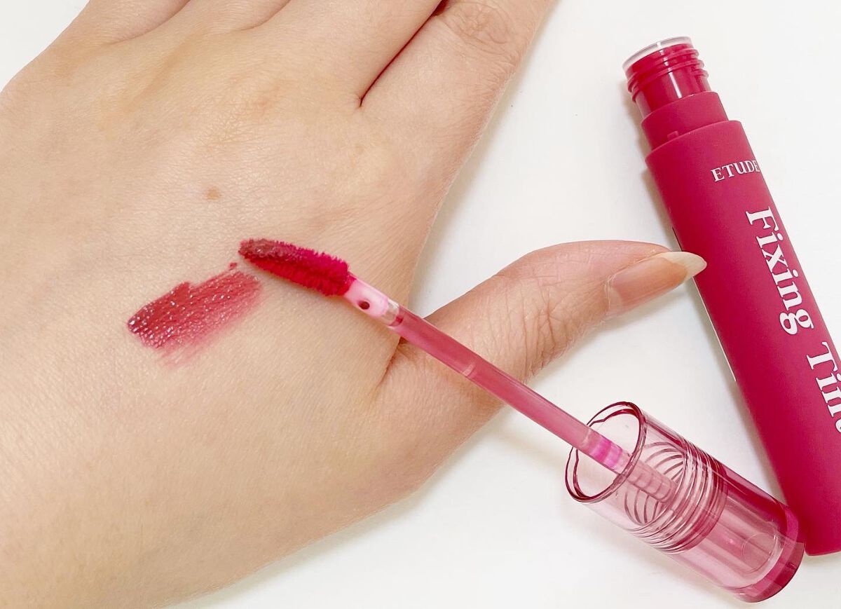 フィクシングティント ローズブレンディング（新パッケージ）/ETUDE/リップティントを使ったクチコミ（2枚目）