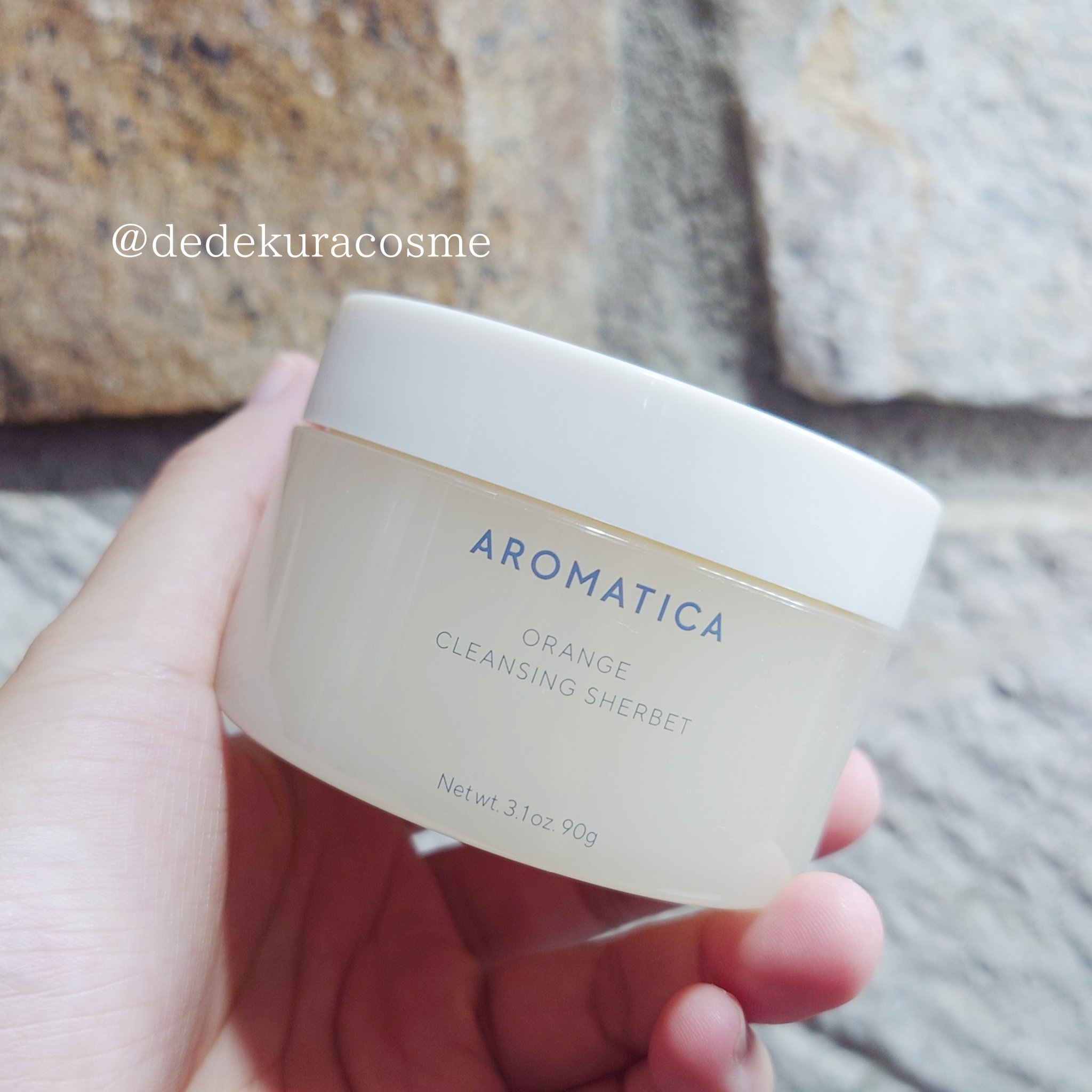 オレンジクレンジングシャーベット/AROMATICA/クレンジングバームを使ったクチコミ（1枚目）